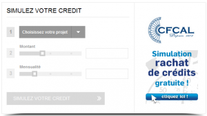 simulation rachat de credit CFCAL Banque