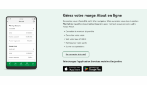 gestion de la marge de crédit Desjardins